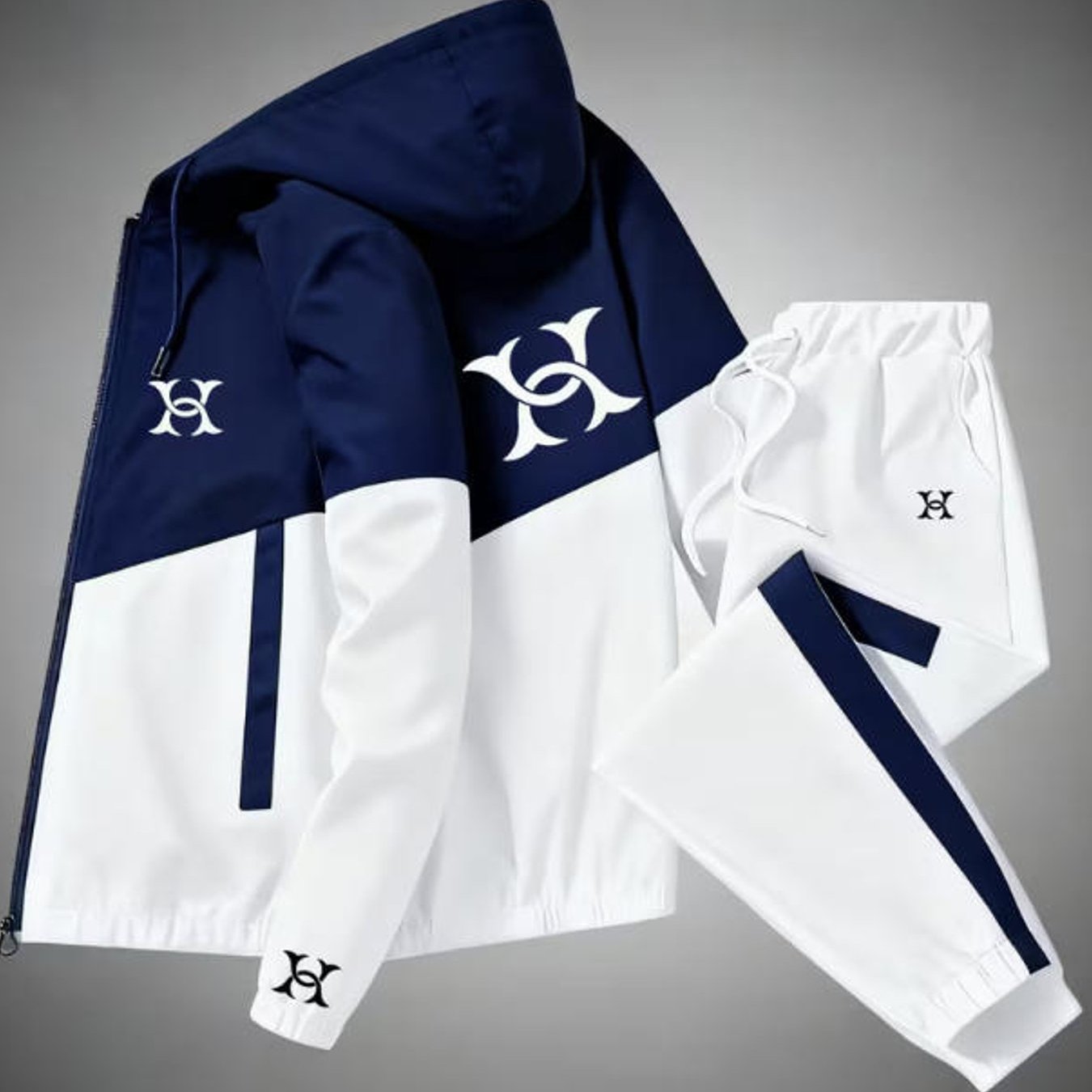 Image of Casual Style Graphic Tracksuit With Luxury Letter Logo Adult Men's Plus Size Clothing Fall Winter Sportswear Holiday Gift Daily Wear