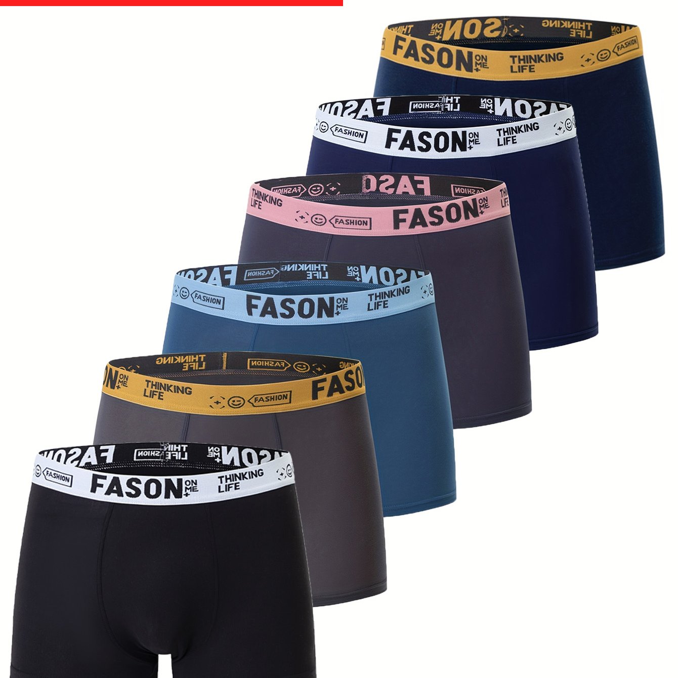 TEMU 8pcs Men's Boxer Brief - Medium Thickness, Soft And Breathable, Boxer Fabric, Men' Color Underwear, Youth Boxer Briefs, Suitable For Gym & Party