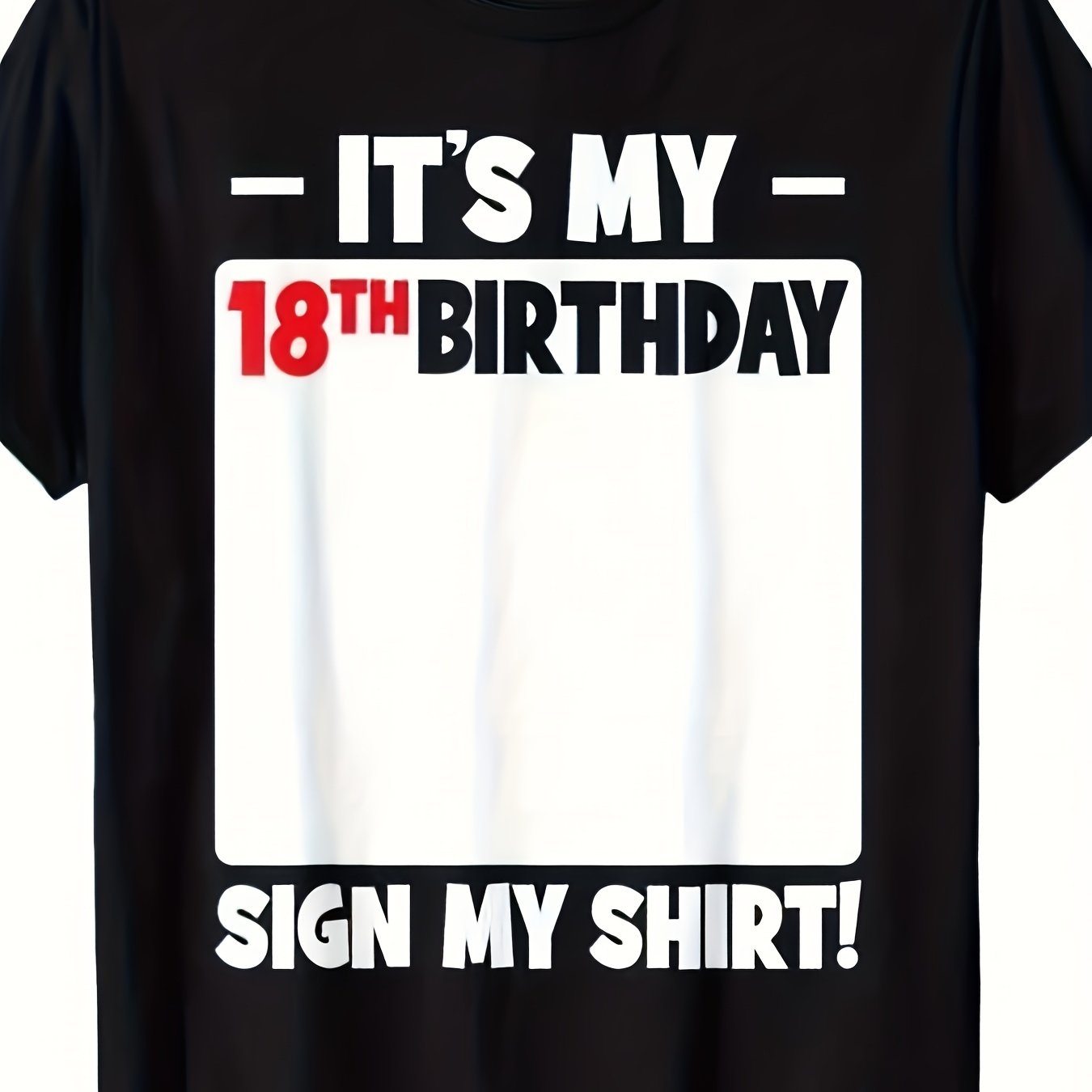 TEMU My 18th Birthday 18th Birthday Party T-shirt Aift For Dad A Cheap Dadift Graduationift Unisex 2026 Summer Short-sleeve Printed T-shirtrams