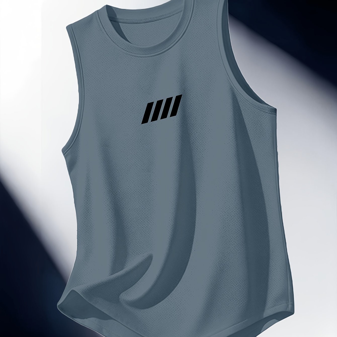 TEMU Men's Quick-dry Sleeveless Vest Summer Breathable Fitness Waistcoat Loose Running Sports Vest -color