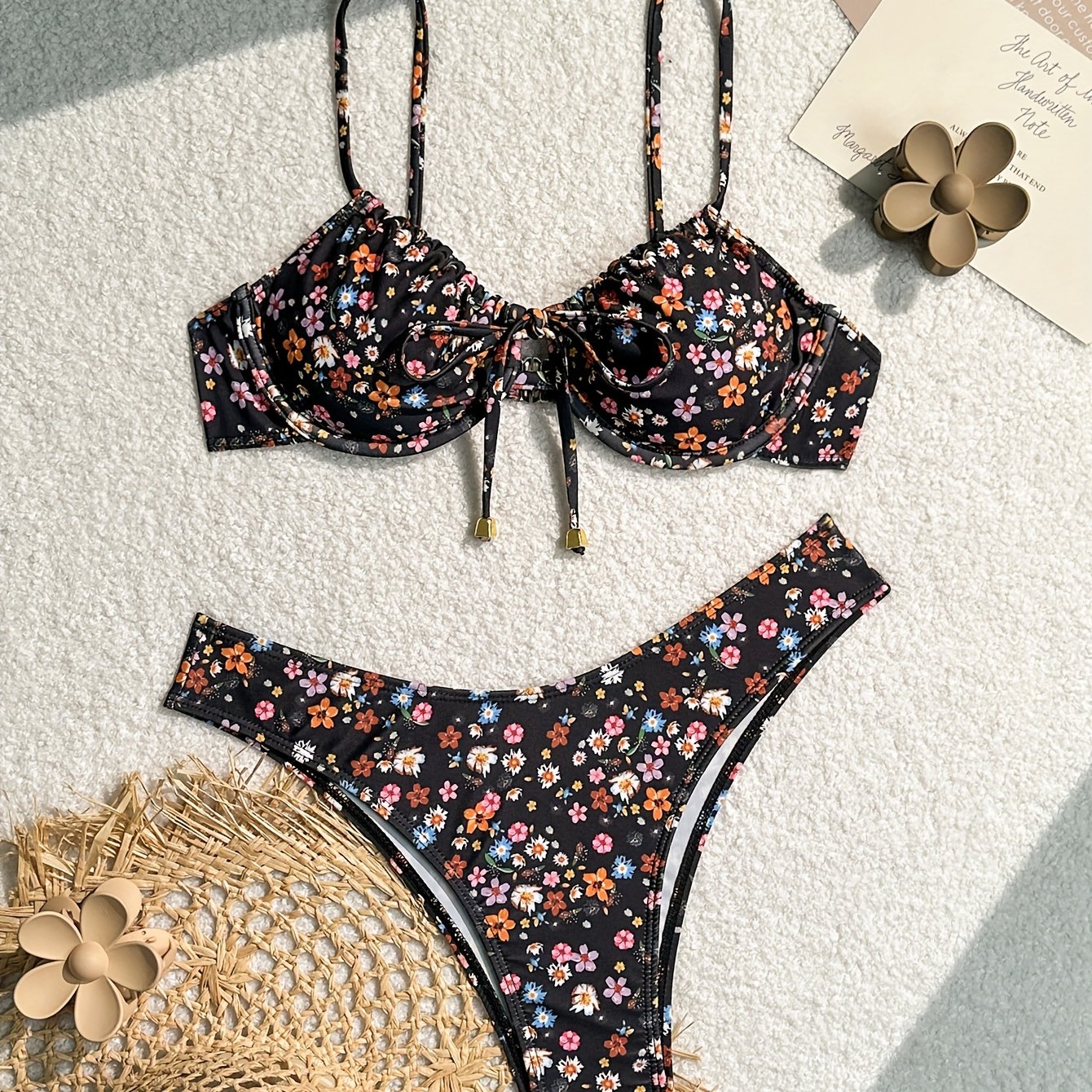 Women's Fashion Sexy Floral Bikini