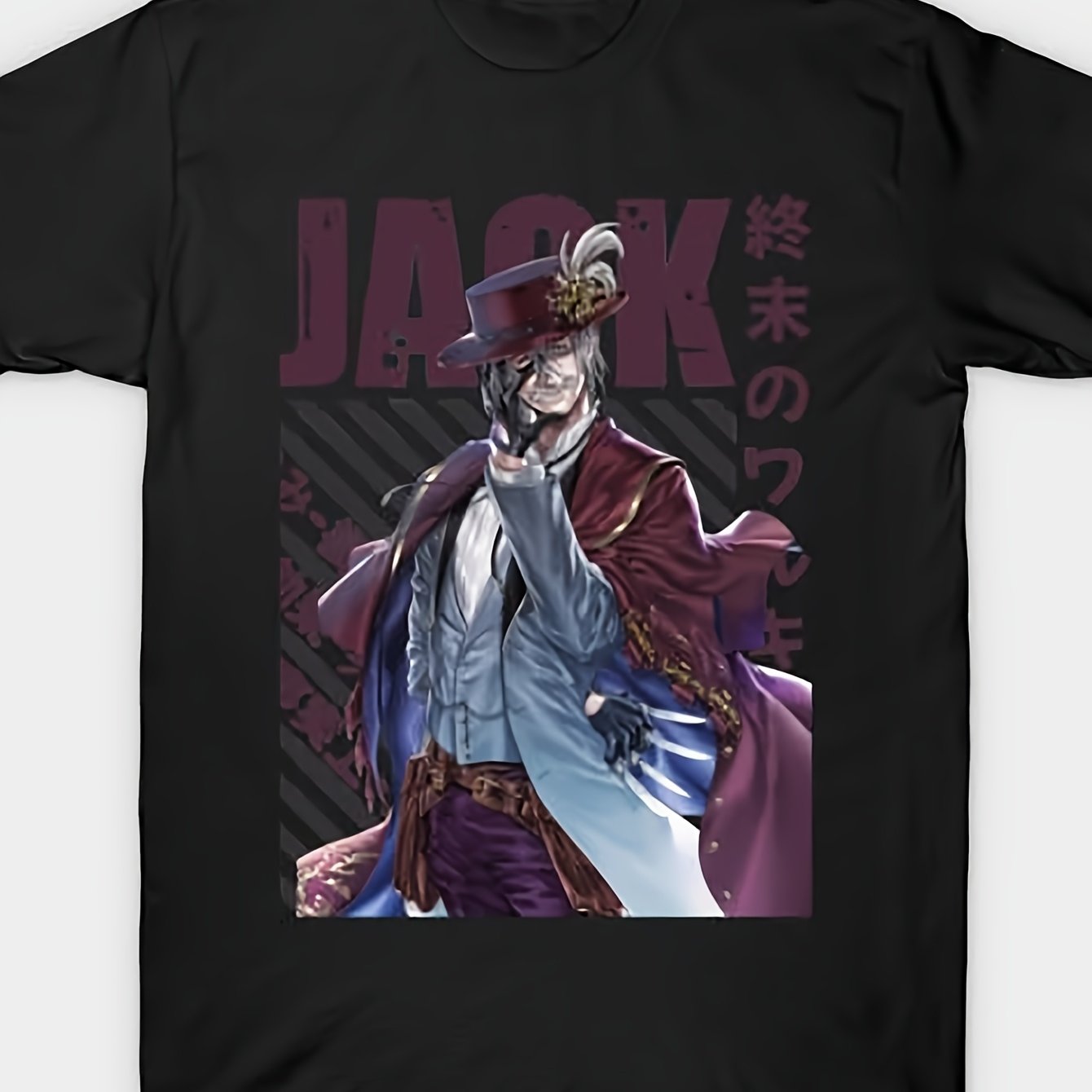 Image of Shuumatsu No Valkyrie -shirt Trendy Soft And Stretchy Regular Fit Suitable For All Body Types Men S Versatile Black Crew Neck T-shirt