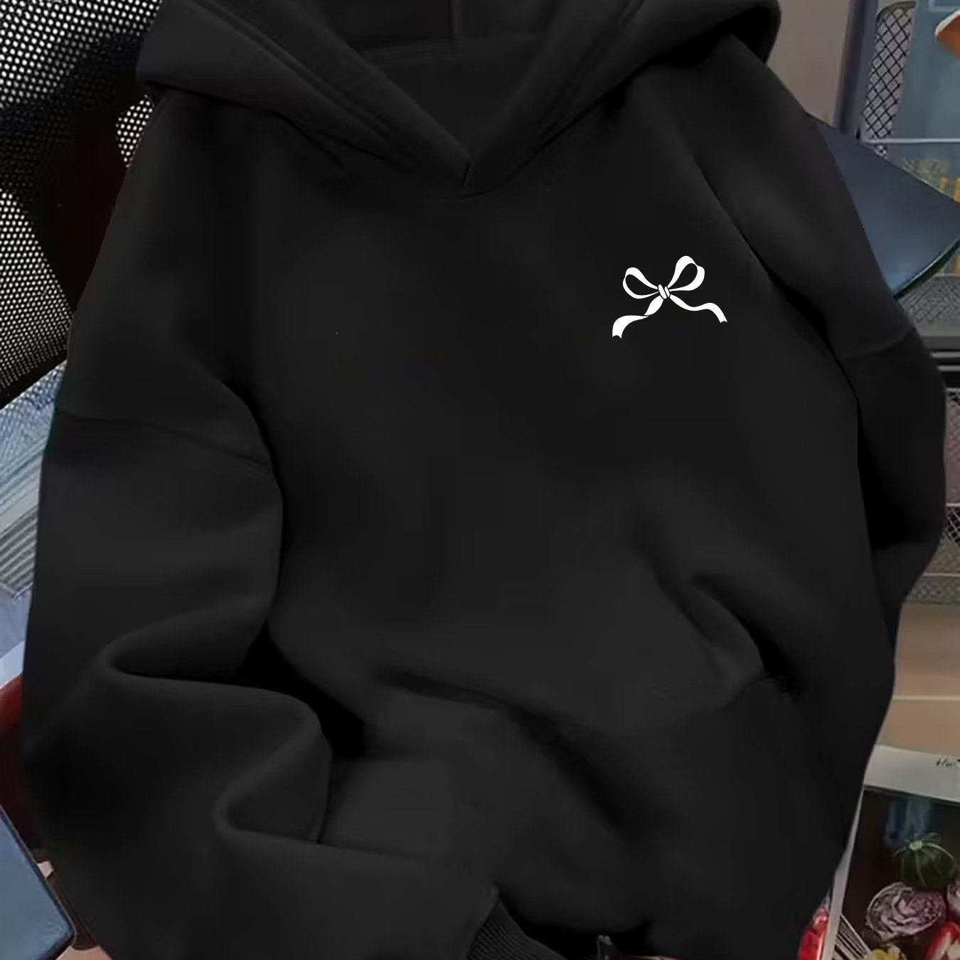 TEMU Women's Casual Hooded Sweatshirt - Comfortable And Thick Hoodie With Letter Prints, Autumn And Winter, Warm And Cozy For Casual Wear | Hooded