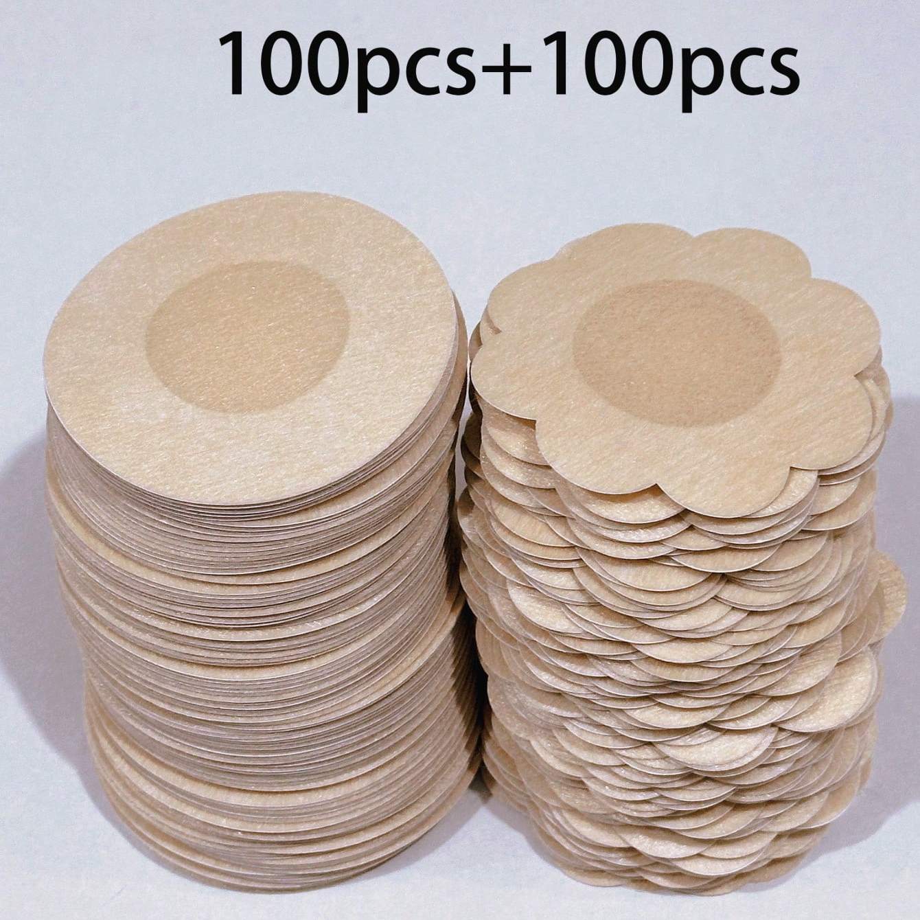 TEMU 200 patchs jetables, 100 ronds et 100 de fleur, couverture couture pour des femmes et les robes