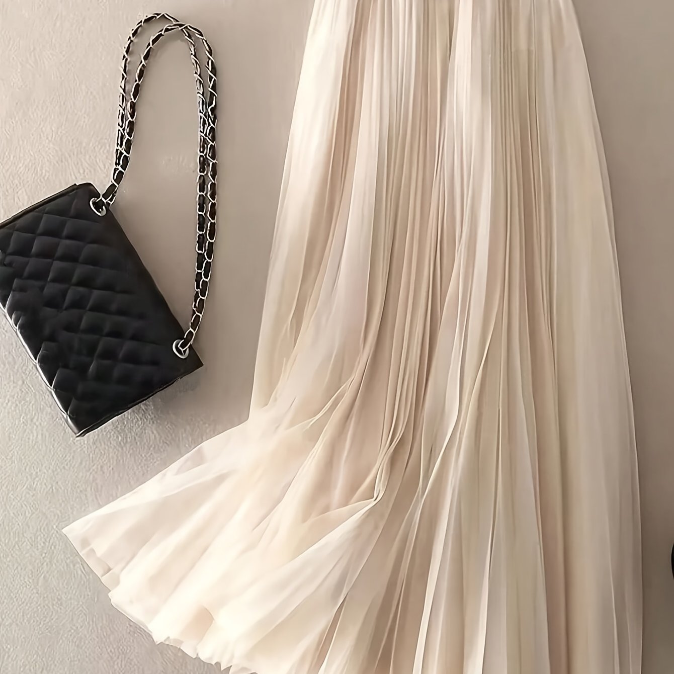 E-shop Damen Sommer Eleganter Rüschungs-Mesh A-Linien Rock, Lässige Freizeitkleidung