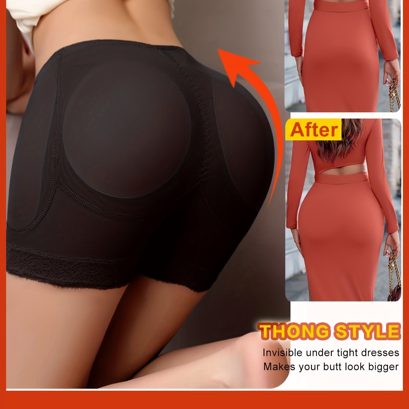Image of Women's Mesh Padded Shapewear Shorts For Enhancing The And Shaping The Body.