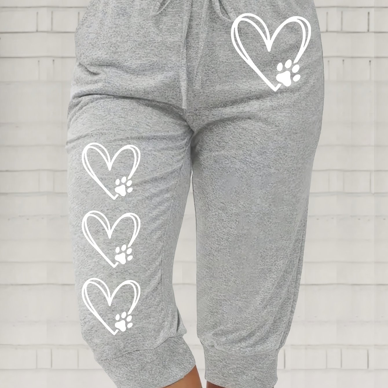 TEMU Plus Size - Plus Size - New Women's Plus-size Wide-leg Harem Pants, Loose And Casual With An Elastic Waist, Printed Mid-length Trousers For Home