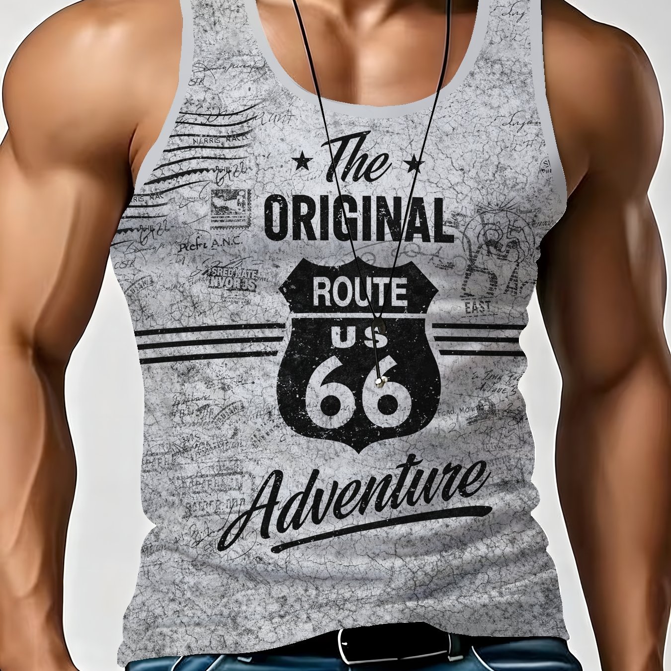 TEMU 2026 Trendy Summer Men's Vest, Casual Athletic Men's Vest