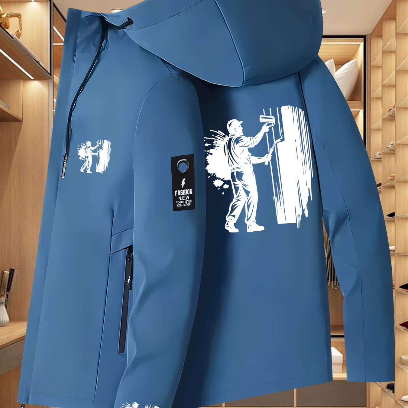 TEMU This New Style Of Outdoor Jacket Is Perfect For Hiking And Travel, Made From Lightweight And Durable Fabric For , Featuring A Design Of Workers