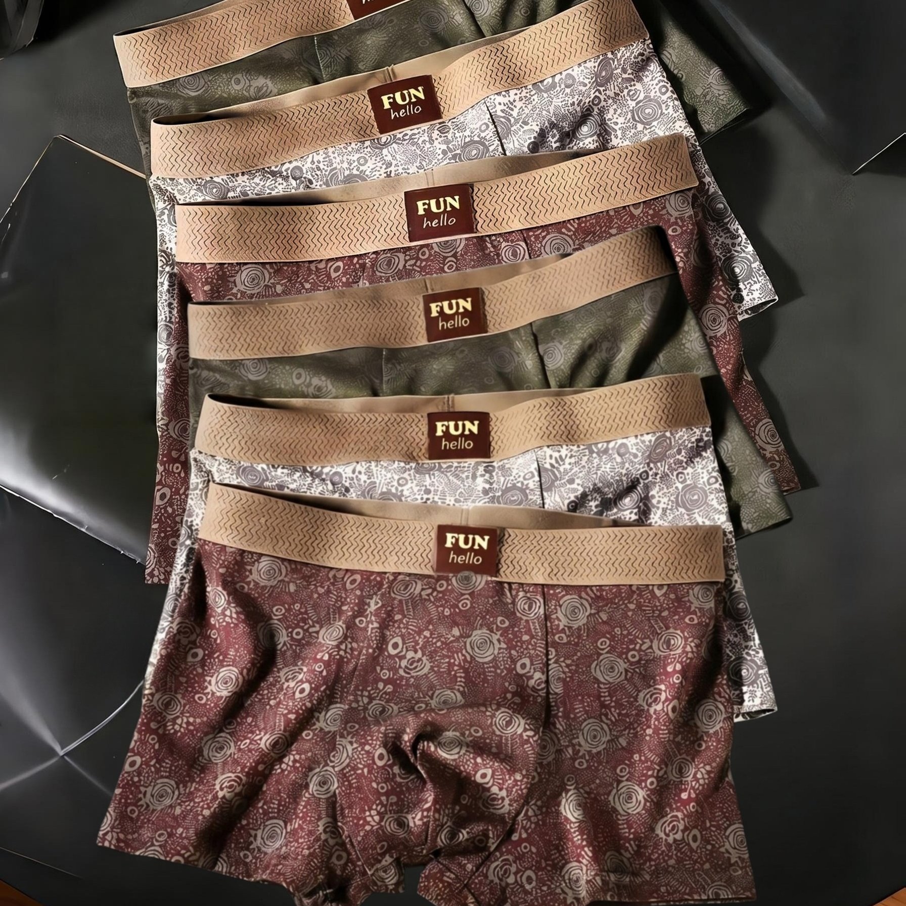TEMU 6pcs Men's Boxer Briefs Comfortable Breathable