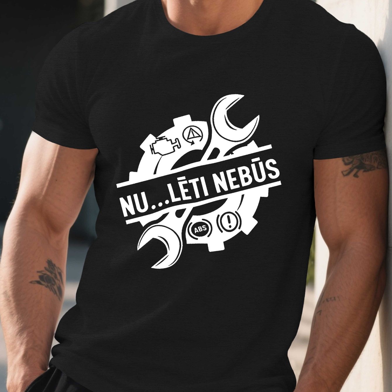 TEMU Funny Latvian Humorous Sayings Men's Short Sleeve T-shirt Summer T-shirt Top