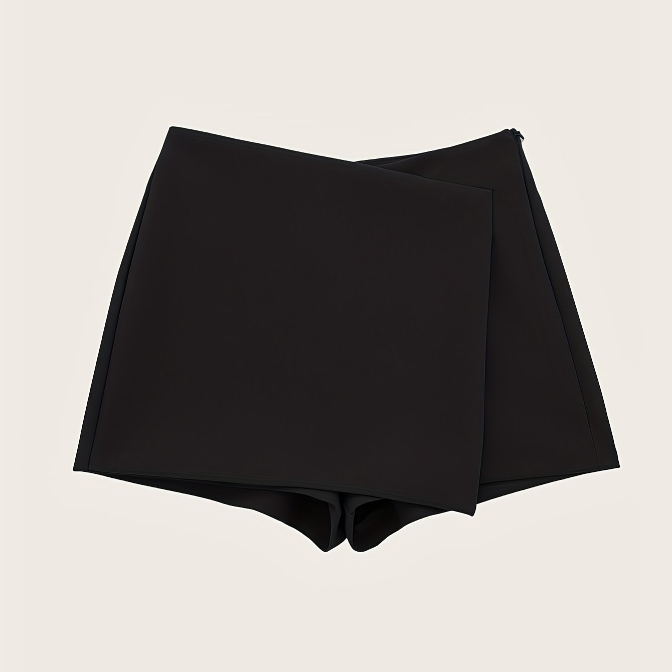 Asymmetric Skirt Pants
