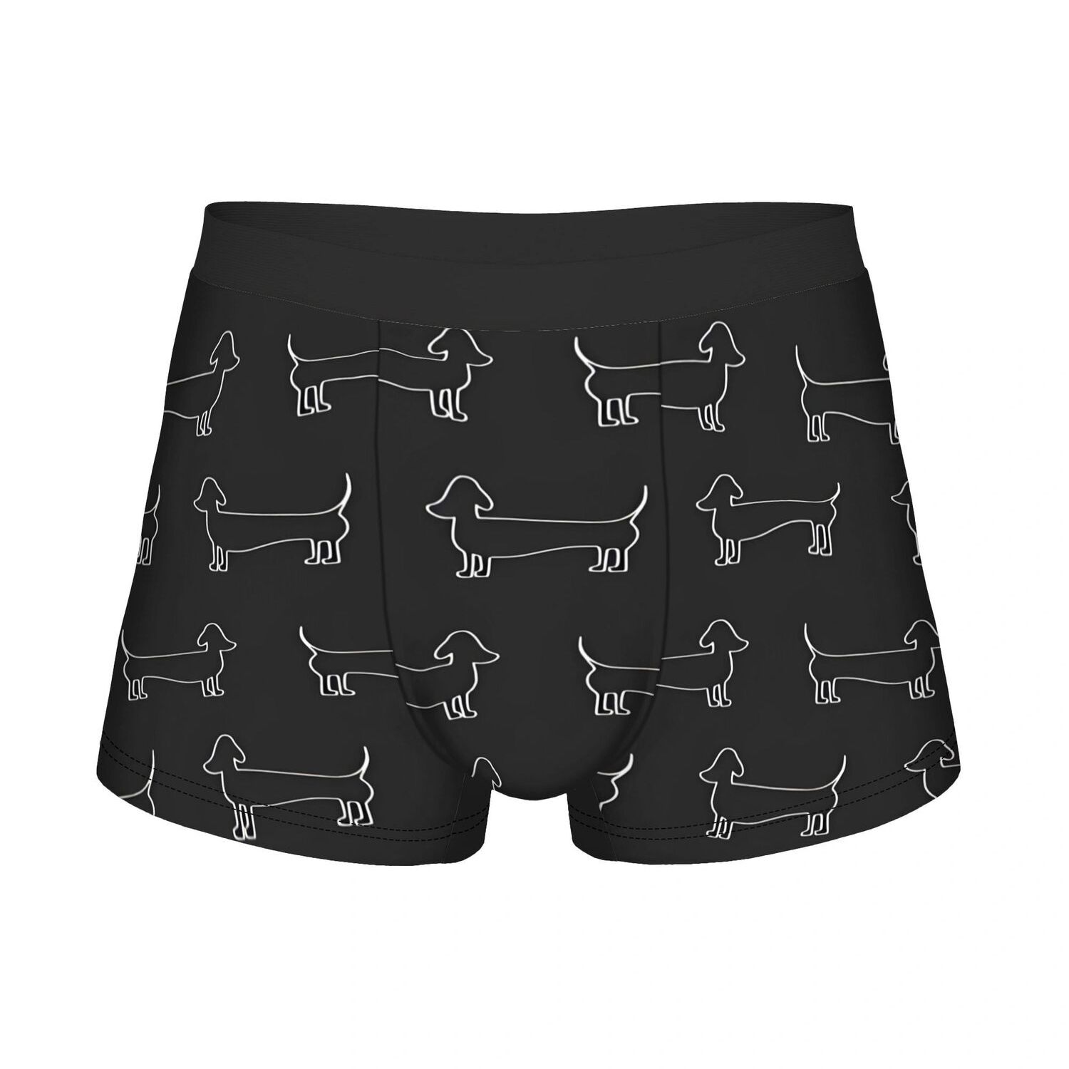 TEMU 2d Print Design Dachshund Dog Pattern Print Men Underwear Printed Boxer Briefs