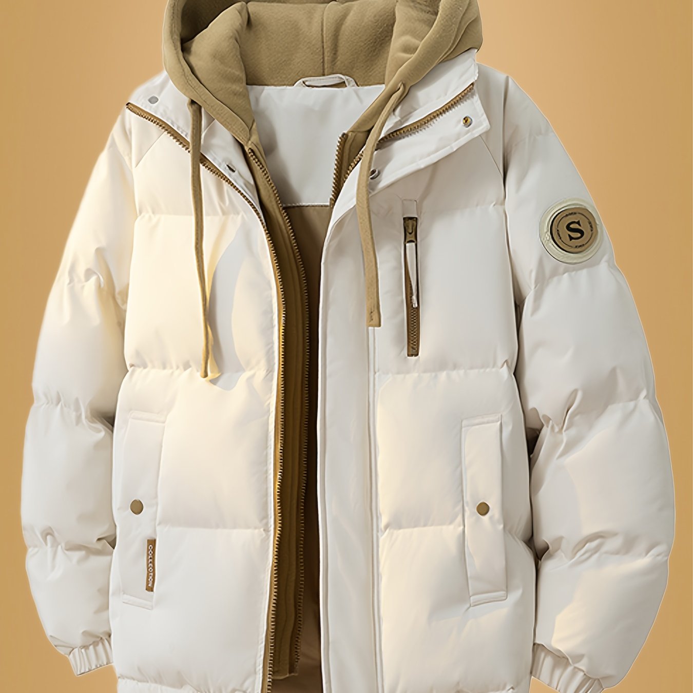 New Winter Coat With Two-piece Dopamine Hooded Padded Jacket
