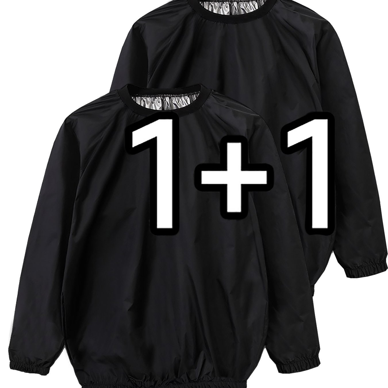 TEMU 2pcs Men Sauna Suit Sweat Suits Durable Gym Exercise Workout Jacket