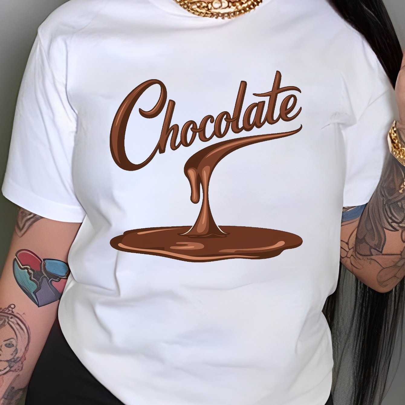TEMU Drip Chocolate Women's T-shirt