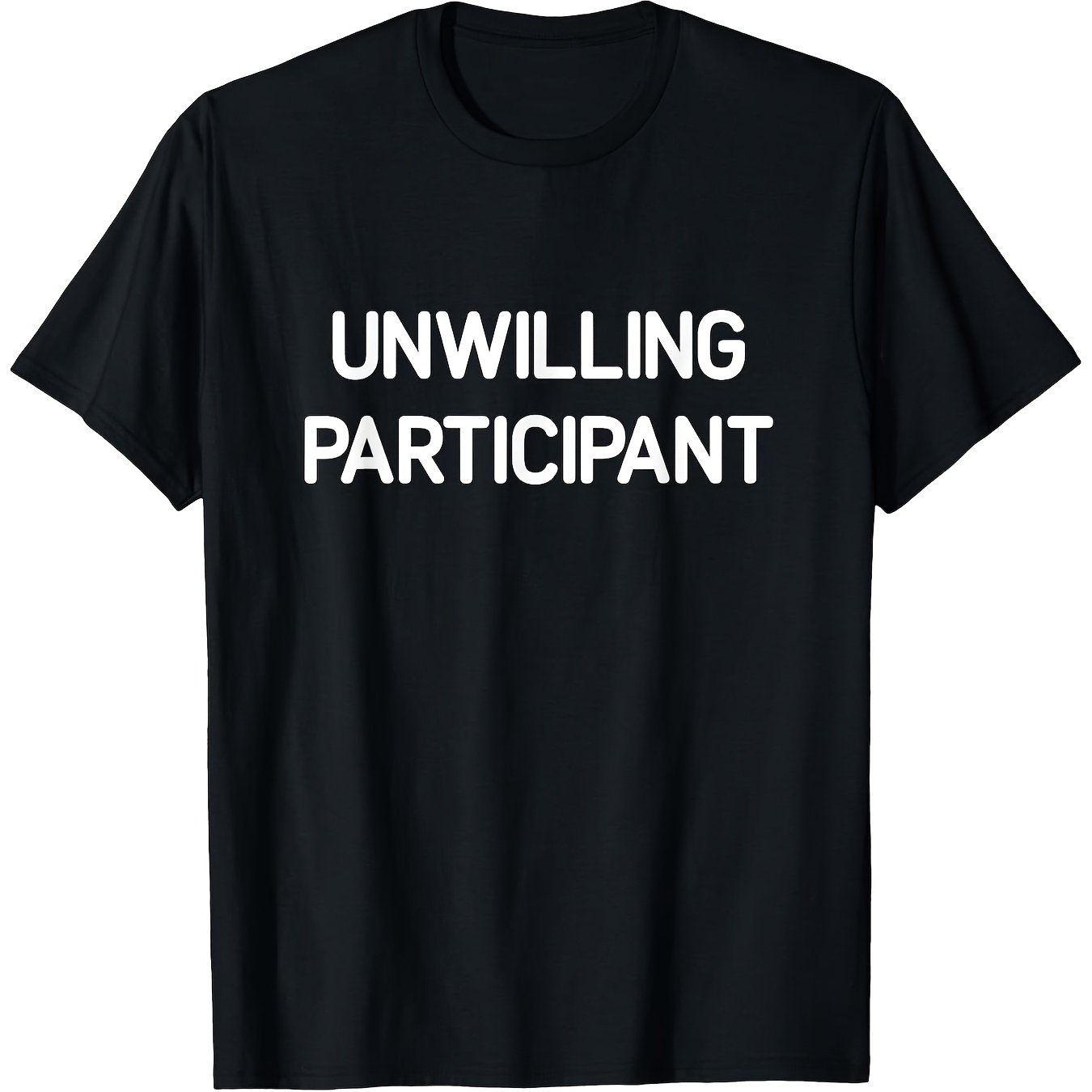 TEMU T-shirt humoristique sarcastique « réticent » pour homme et femme, , décontracté, col rond, manches courtes, pour l'extérieur, cadeau amusant