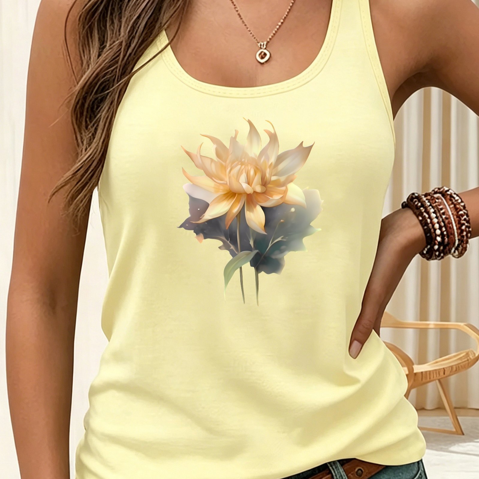 TEMU Y2k Women's Sleeveless Tank Top, Casual And Fashionable, Women's Spring/summer Casual Sportswear, Sizes S, M, L, Xl, Xxl