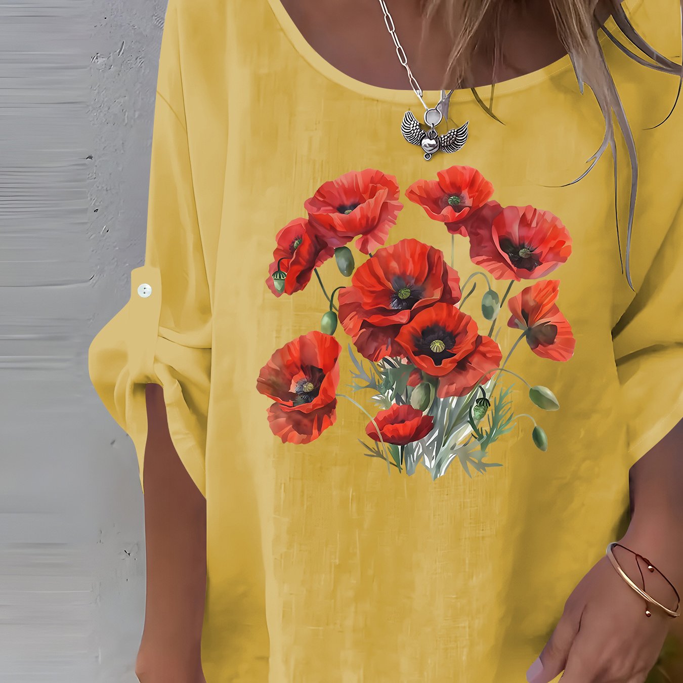 TEMU Letter Casual Round Neck Long Sleeve Shirt, Women's Shirt, Elegant Party Women's Wear, Spring, Summer, Autumn And Winter , Beautiful Women's