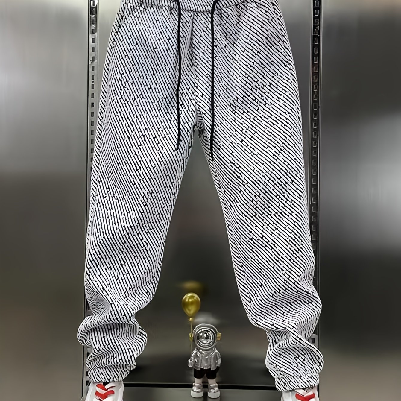 TEMU Lightweight And Breathable Trousers For Men, Featuring A Relaxed Straight Leg Design - Equipped With An Elastic Waistband And Pockets, Casual