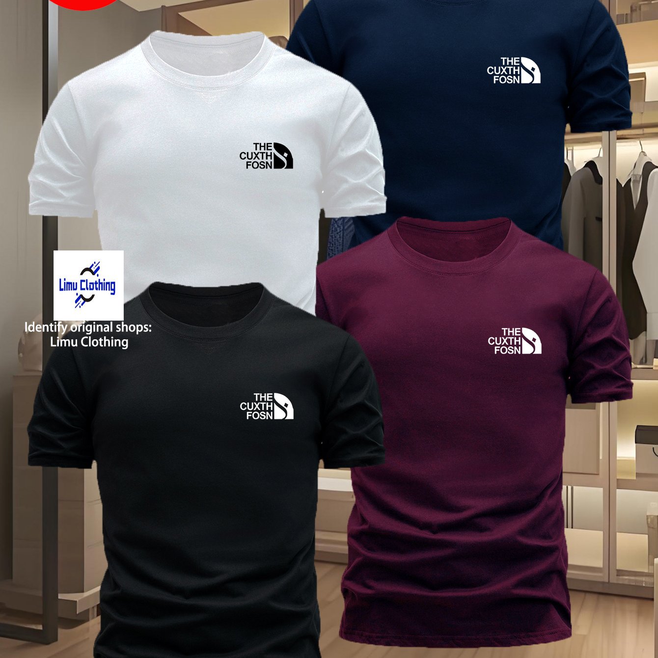 TEMU Lot de 4 T-shirts tendance à manches courtes pour homme, avec un design simple et élégant, une combinaison unique de textes et de graphiques