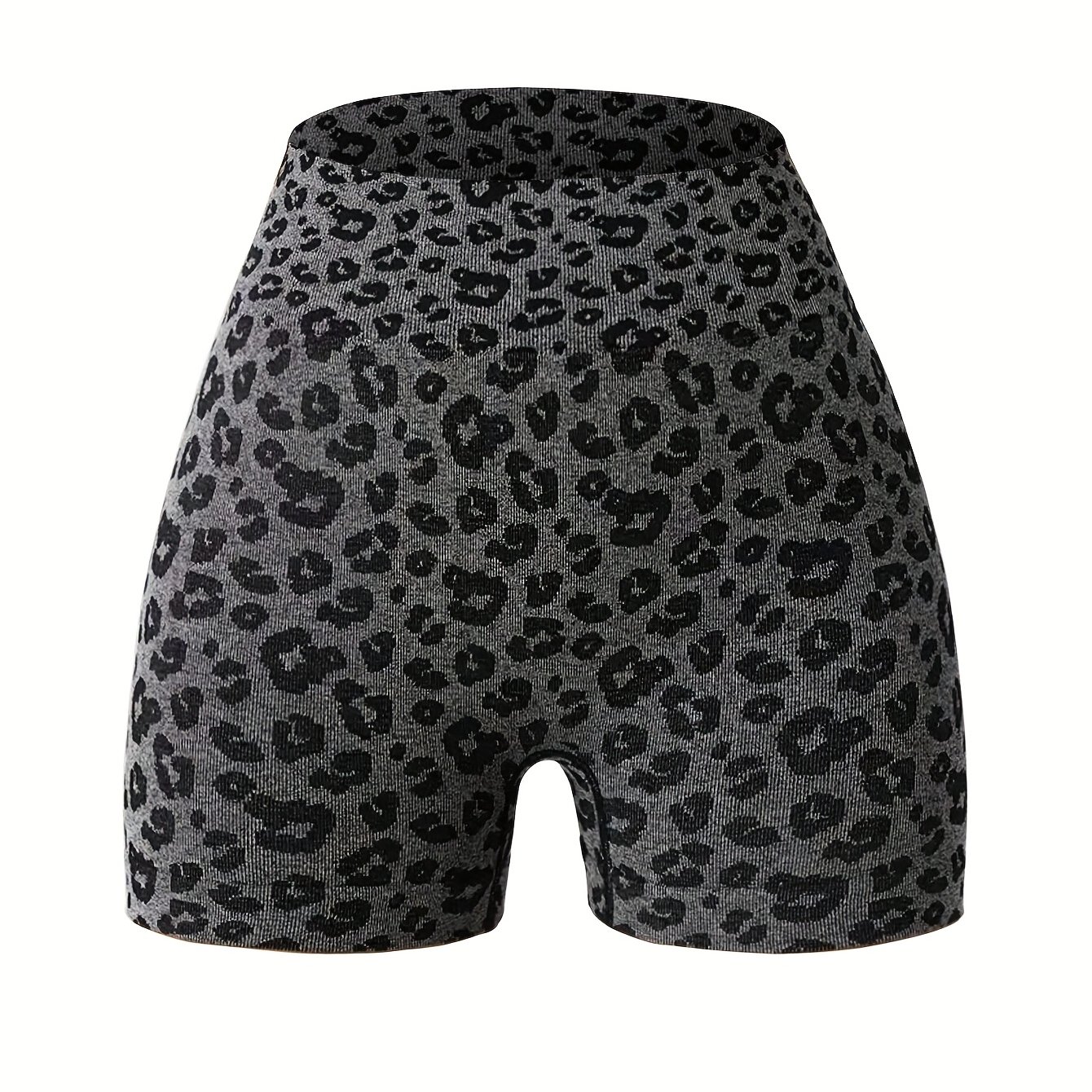 E-shop Damen High-Waist Leopard Print Radhose Nahtlos Figurbetont Stoff Hochelastisch Atmungsaktiv Schnelltrocknend Geeignet für Yoga Pilates