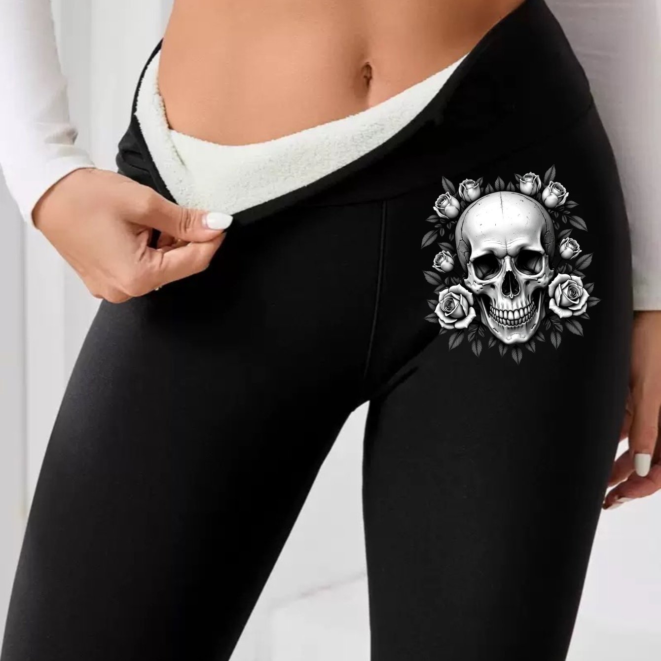 Image of High-waist Leggings For Fitness -lined For