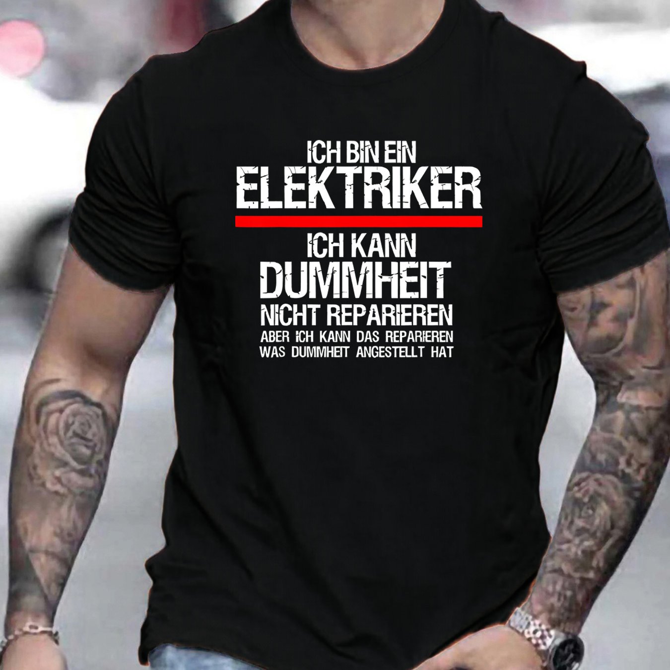 TEMU Trendy And Fashionable Casual Men's T-shirt For Daily Wear
