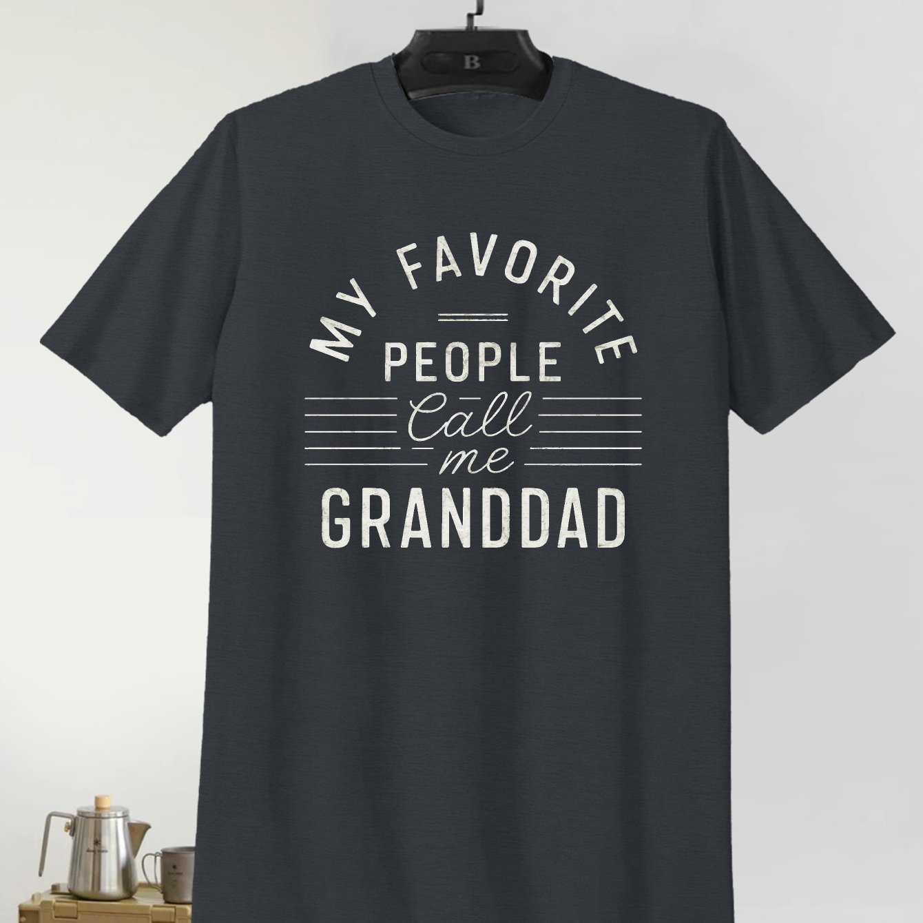 TEMU People Print, Men's Round Crew Neck Short Sleeve Tee, Casual T-shirtcasual Comfy Lightweight Top For Summer