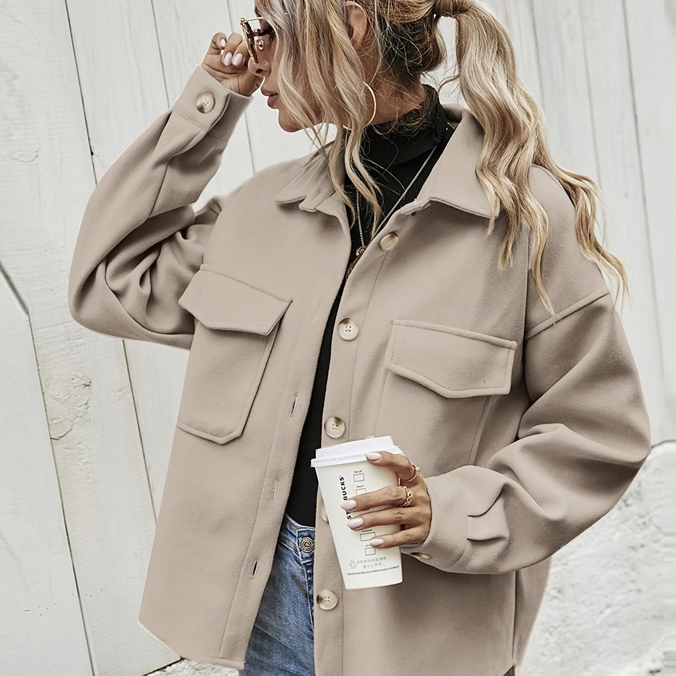 Image of Women's Elegant Button-front Jacket