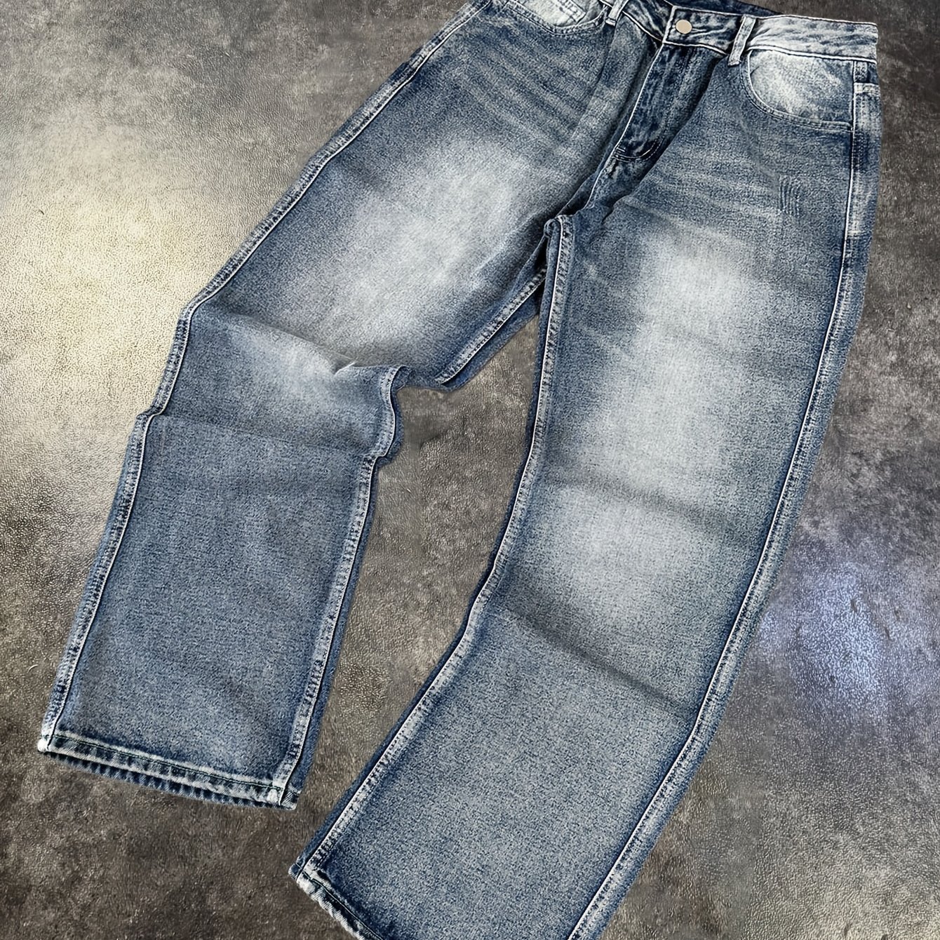 Men's Washed Vintage Denim Pants - Blue Denim, , Machine Washable, Trendiest Styles, Insanely Comfortable, Ideal For Spring And Summer Wear, , Latest Styles, Endless