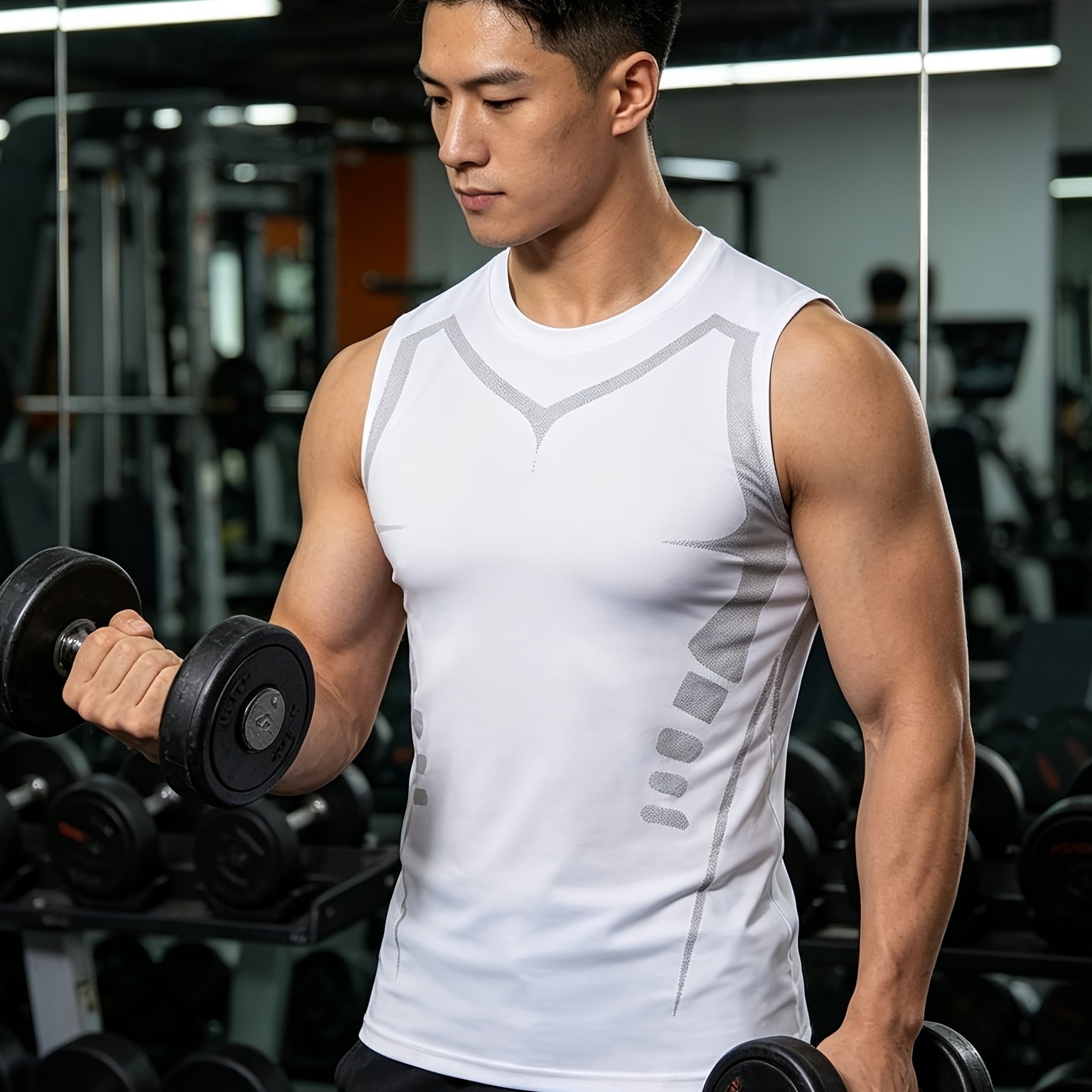Men's Sports Tank Top Summer Quick-dry Thin Fitness New Running Training Tight Top Sleeveless