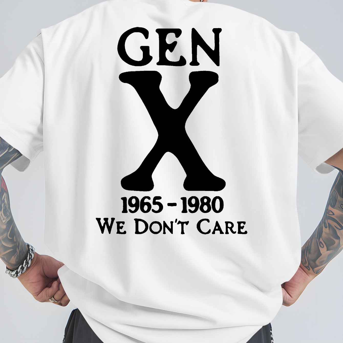 TEMU Summer Outdoor Sports And Casual Large-size Short-sleeved T-shirts, Men's Trendy , Loose Base Shirts, Versatile Round Neck Tops, Breathable And