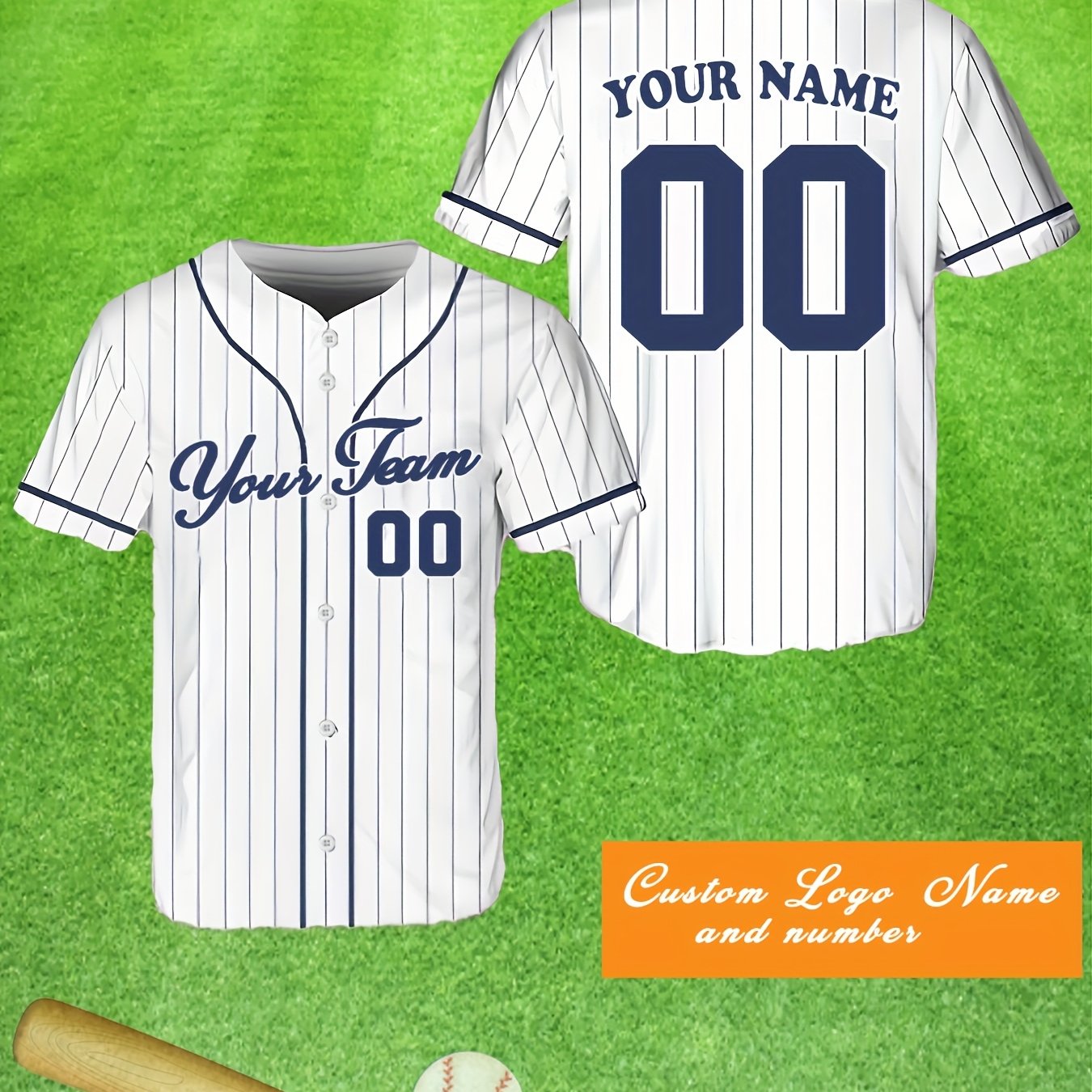 TEMU Custom Team For Baseball Jerseys, Personalized Baseball Shirt Designs, For Baseball Fans And Enthusiasts.