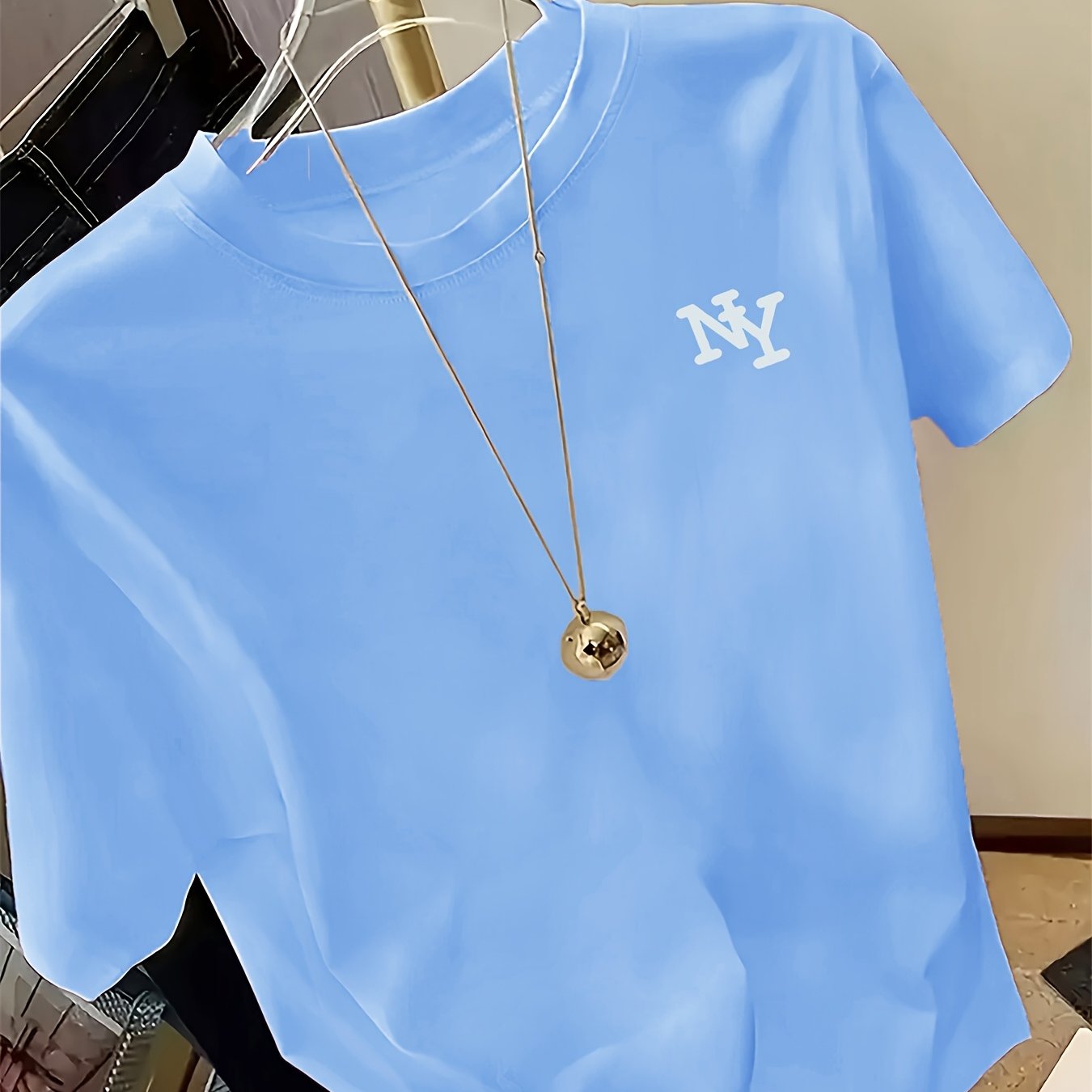 Women's T-shirt - , Soft Breathable, Casual Daily Wear, Soft, Classic Crew Neck, Versatile For Any Outfit, Multiple Colors, , Machine Washable, Xs-xxl
