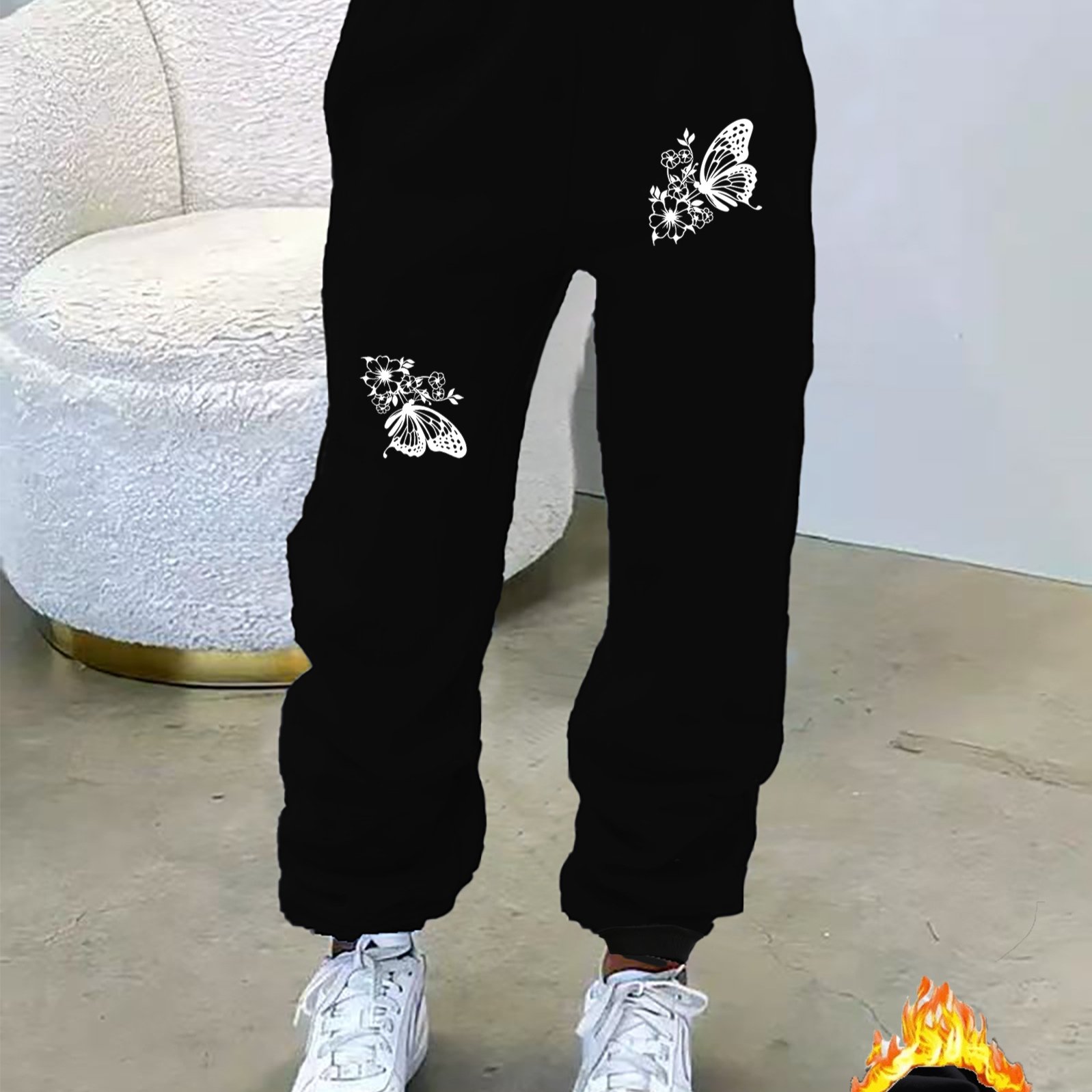 TEMU Y2k Fashion, Double-sided Print, Women's -lined Joggers, Casual And Comfortable, Women's Autumn/winter Clothing, Sizes S, M, L, Xl, Xxl 5494k