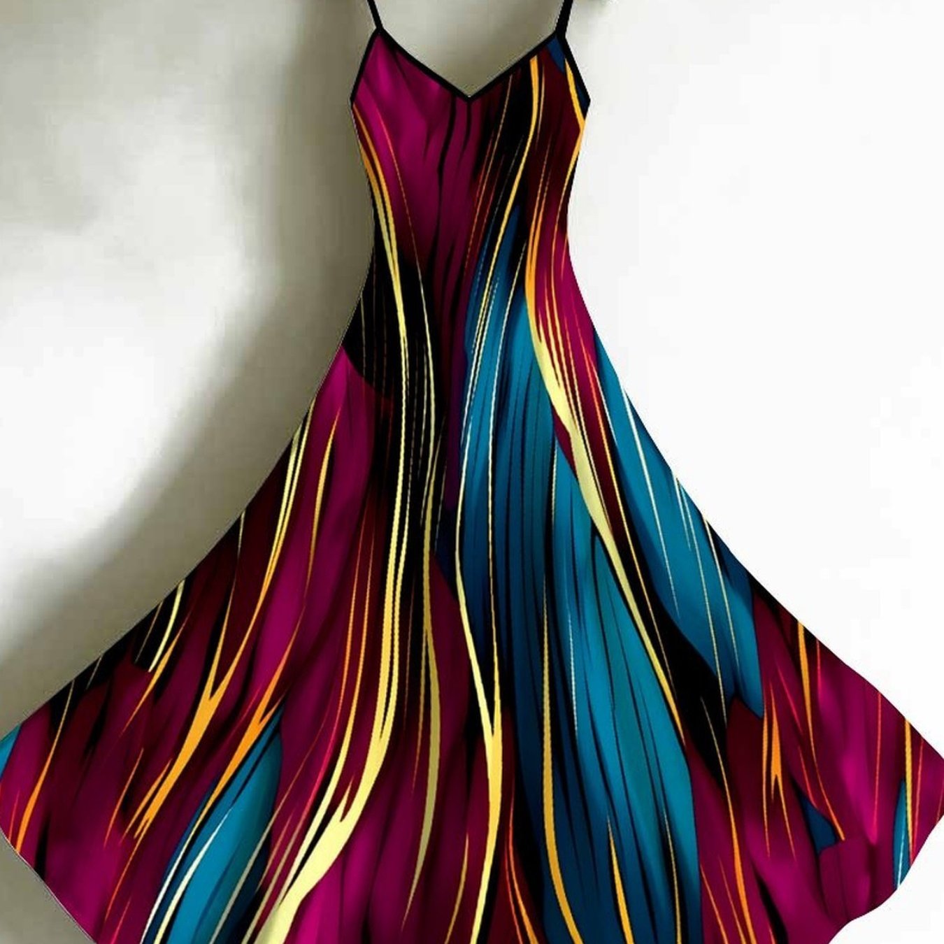 Women's Halter-neck Tank Top Dress With Printed Fashionable Patterns. Elegant Women's Dress Suitable For Parties, Casual , And Elegant Resort Wear. Essential Women's And Must-have For Women.