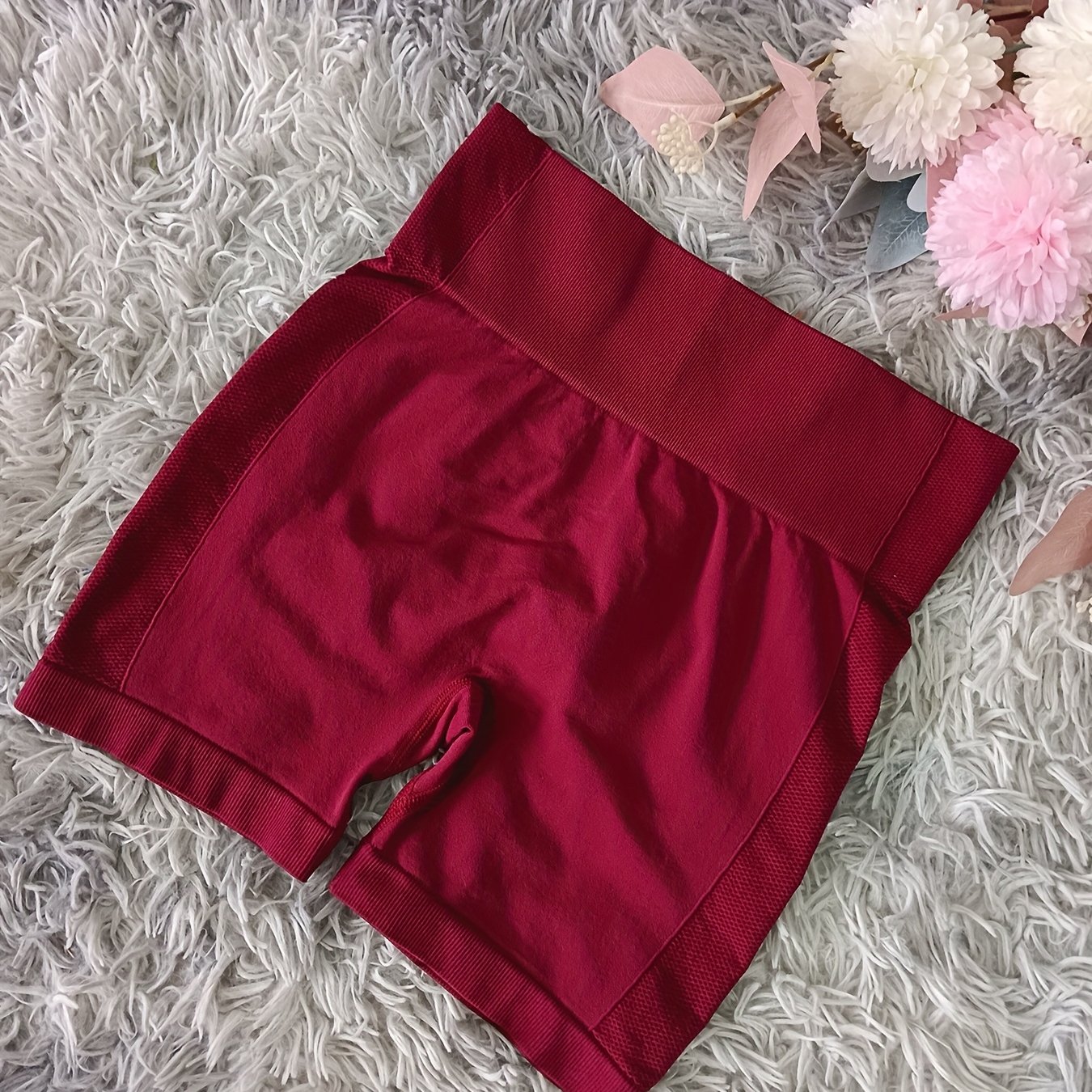 E-shop Einzelpackung, Nahtlose Yoga Shorts für Damen, Fitness Leggings, Feuchtigkeitstransportierend, Atmungsaktiv, Dehnbar, Sportshorts, Leggings