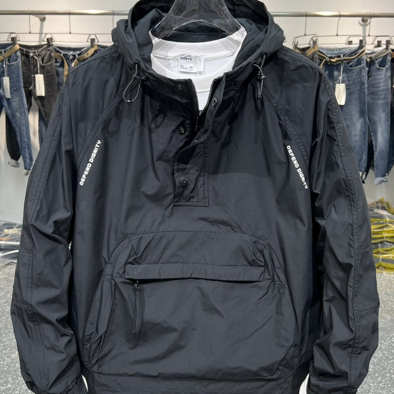 TEMU Men's Outdoor Jackets, Autumn And Spring, Hiking Jackets, Windbreakers, Hooded Casual Jackets