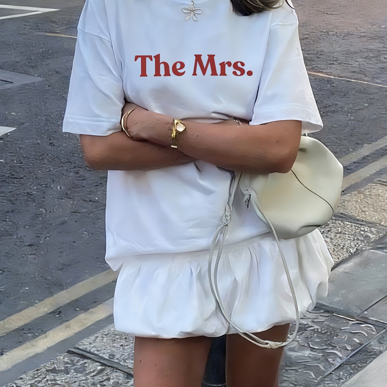 TEMU 2026 Spring/summer New T-shirt, Wedding Gift For Her, Bridal T-shirt, Bridal Shower Gift, Honeymoon Top, Singles Party T-shirt, Wedding Party
