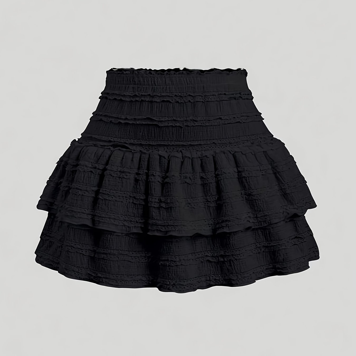 TEMU Bk012107 White Skirt Lace