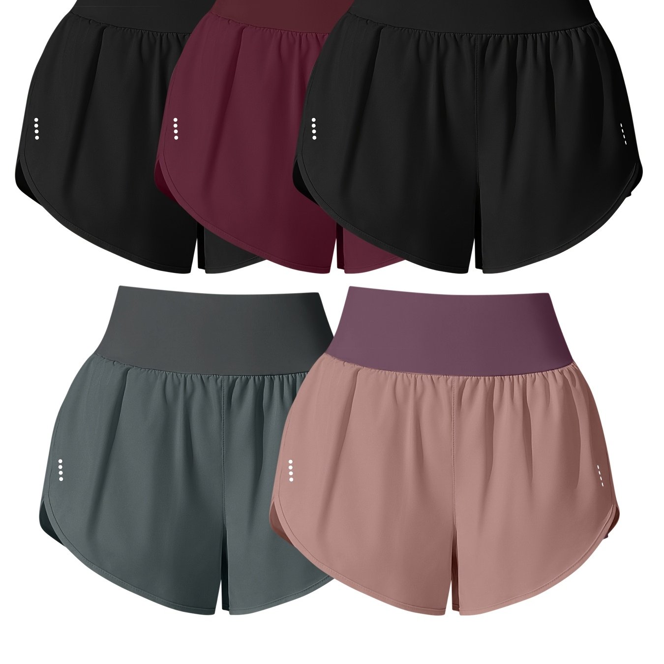 Women's Casual Athletic Shorts 5-pack