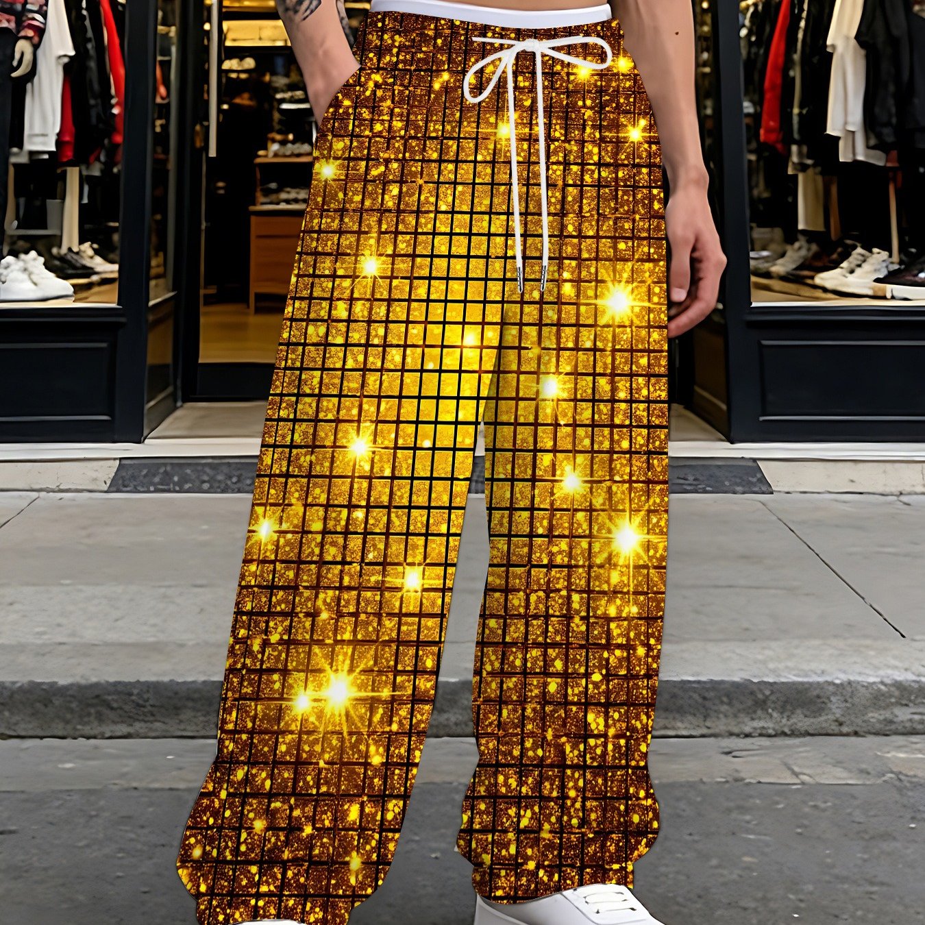 TEMU And Summer Men's Trousers, Loose Straight-leg Youth European And American Trendy Casual Pants