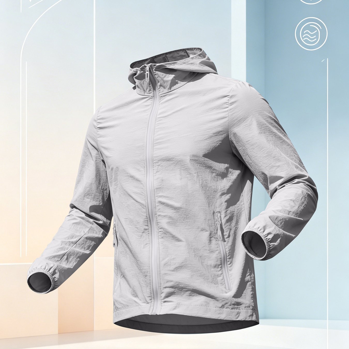 TEMU Men's Hooded Zip- Jacket Outerwear, In 4 Colors, Skin-friendly, Loose Fit, Stylish, Versatile, Casual, Trendy, Streetwear, Sports, Outdoor,