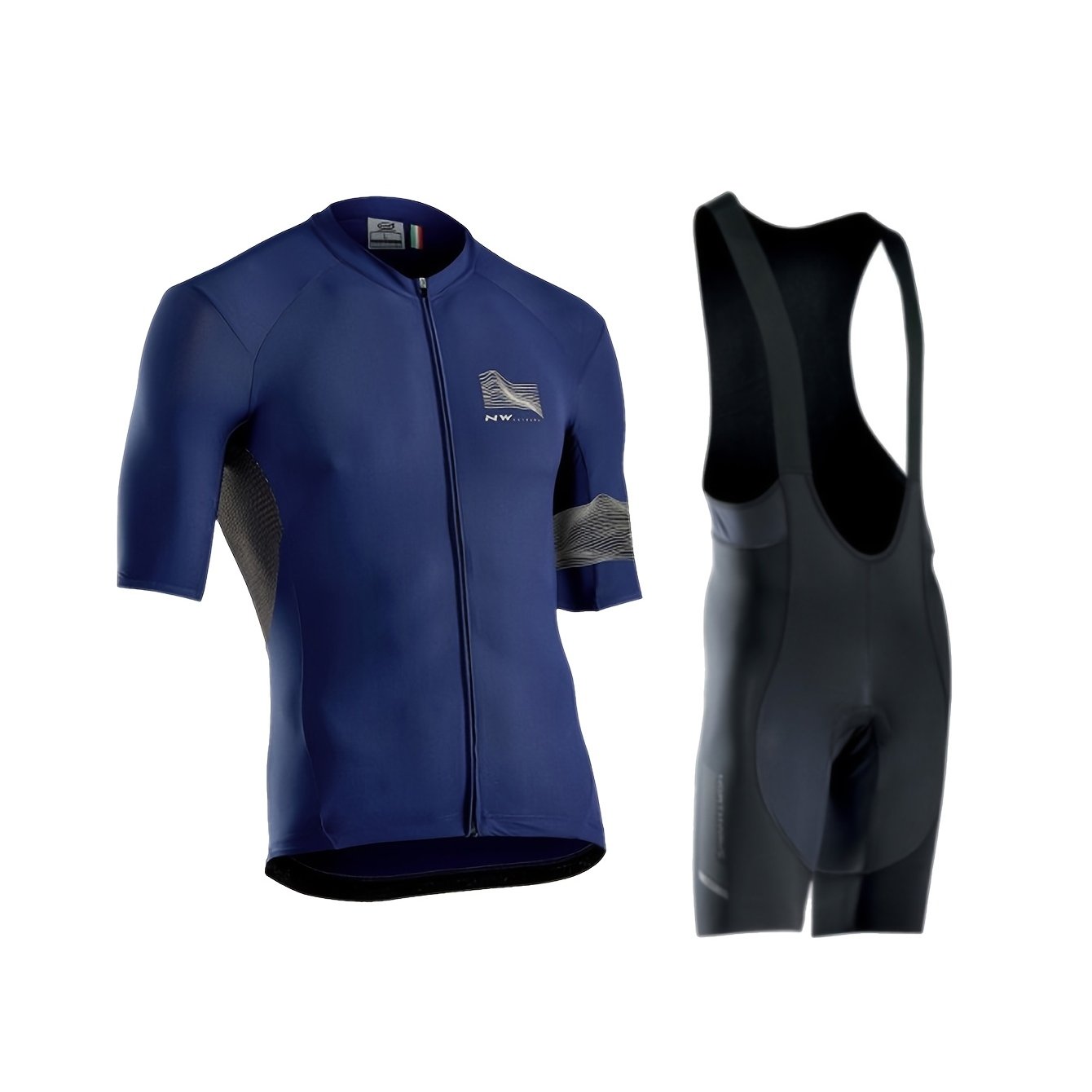 Men's Short-sleeved Shorts Cycling Suit Outdoor Sports Cycling Short-sleeved Top Bib Pants
