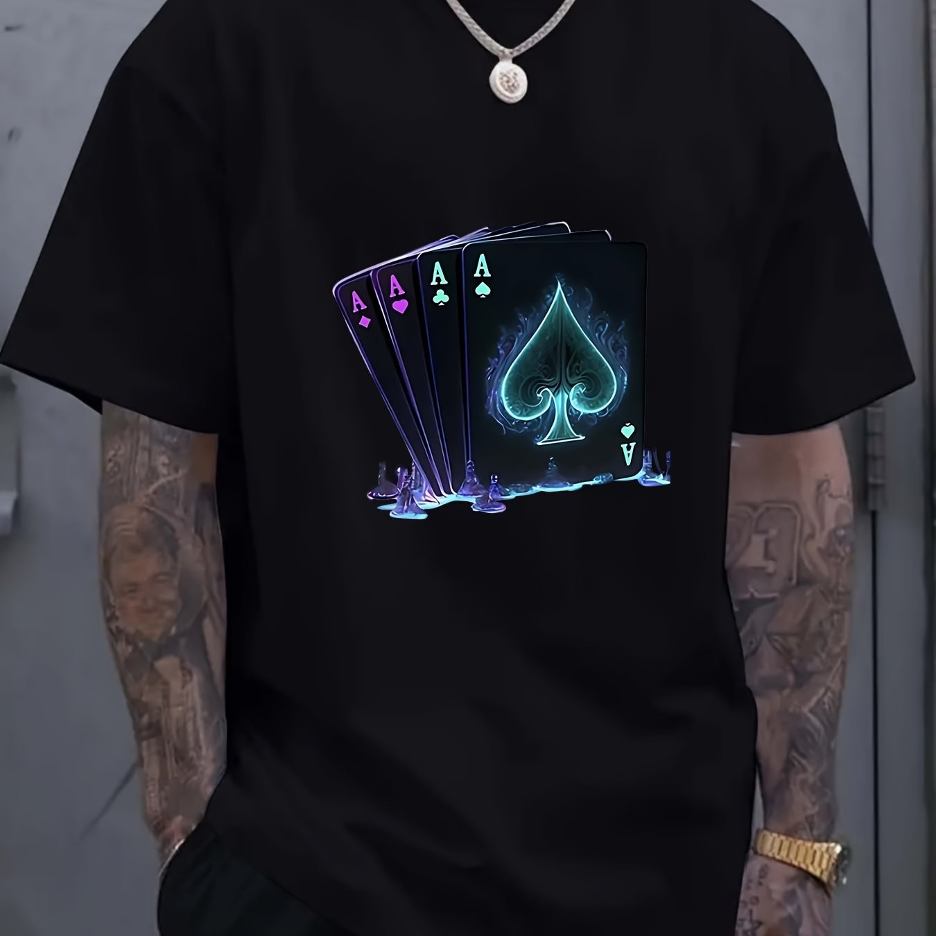 TEMU Men's Outdoor Sports T-shirt In Trendy Style