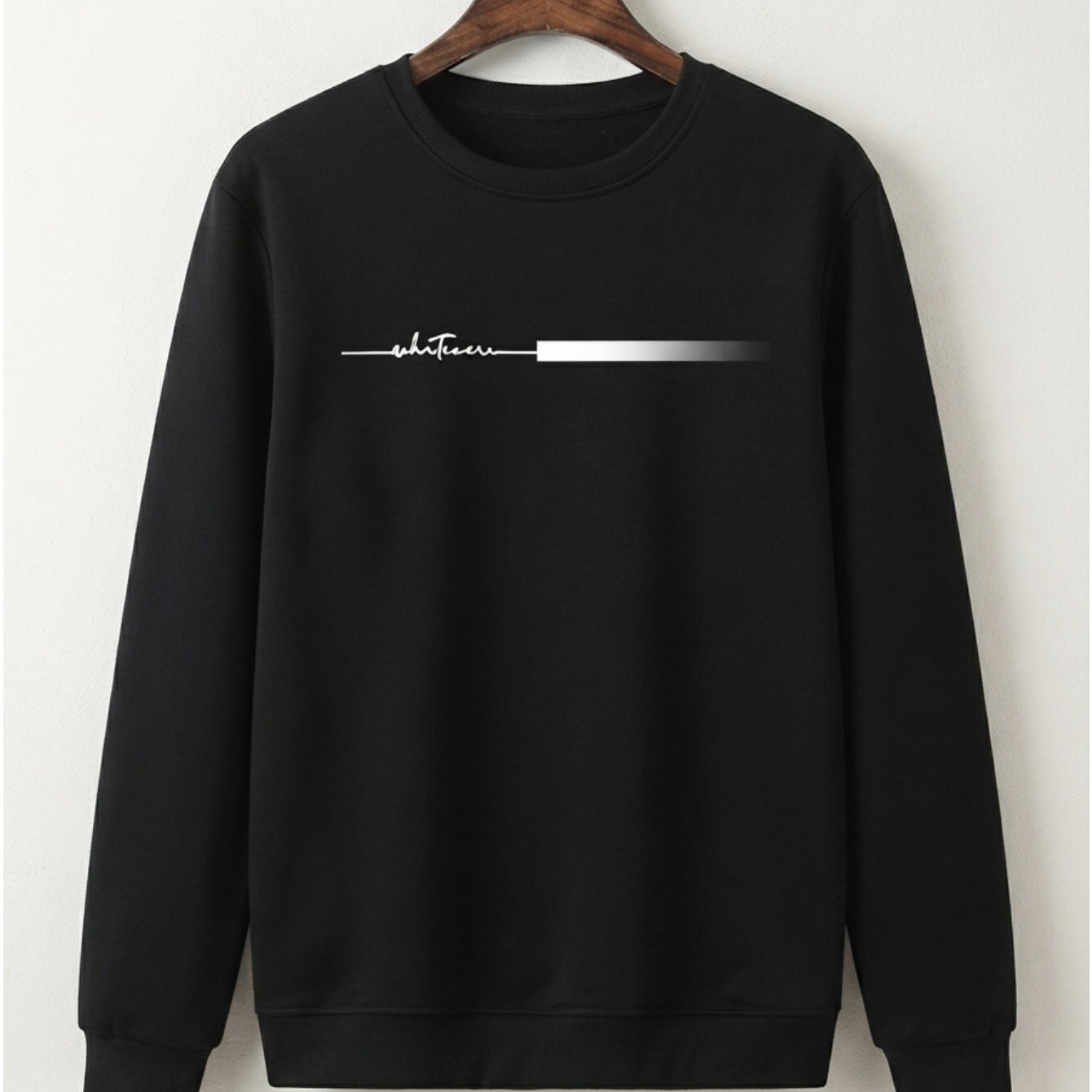 Image of German Men' S Sweatshirt - Oversized Fit Round Neck Top With Minimalist Letter Print Suitable For - Wear, Machine Washable Everyday Essential For Layering & Outfits ( Male), Plus Size