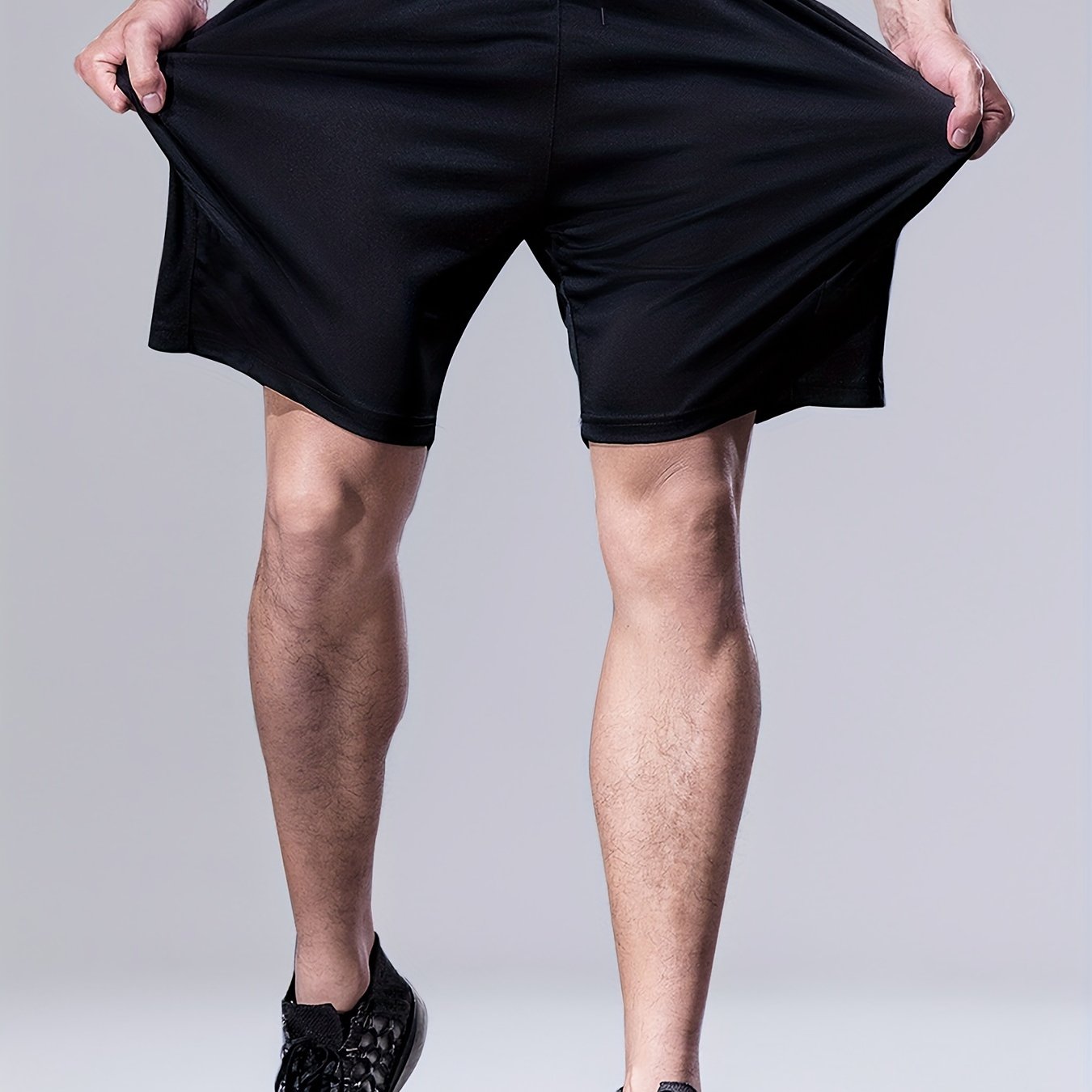 TEMU [popular ] Men's Quick-dry Athletic Shorts - Breathable, Drawstring Waist For Running & Basketball Training, Casual Fit