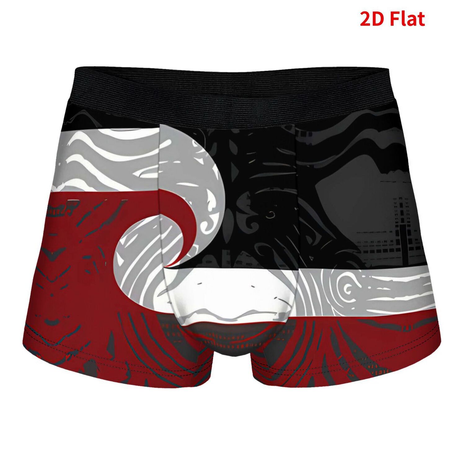 TEMU Maori Pattern 2d Print Design Trunks, Breathable Daily Wear