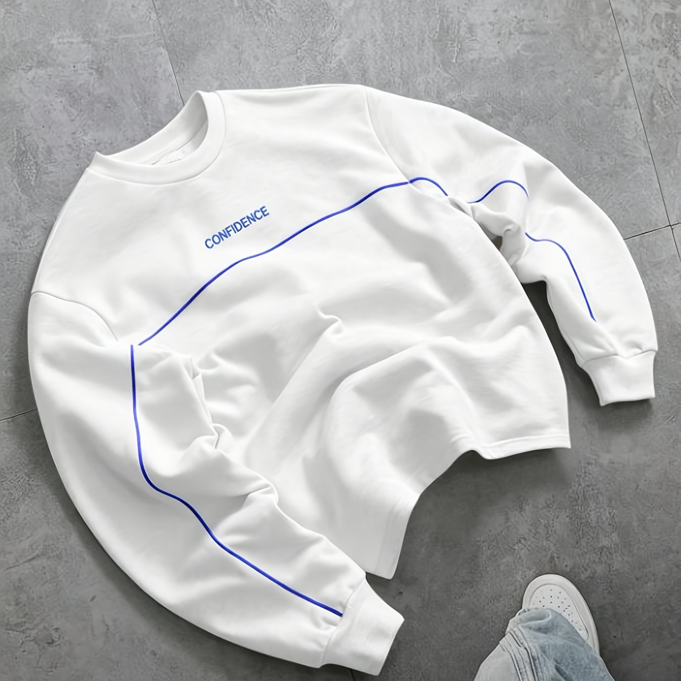 TEMU Men's Casual Printed Sportswear Long Sleeved T-shirt